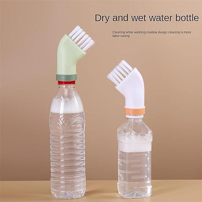 Multi-use Cleaning Brush Can Be Connected to Mineral Water Bottle (Pack of 2)